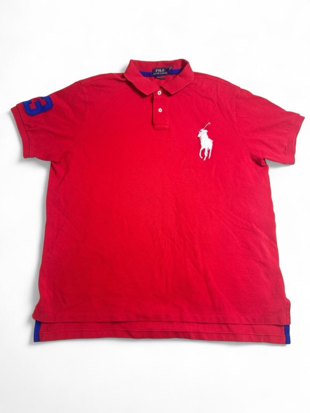 Polo Ralph Lauren Big Pony Custom Fit Red Polo Shirt Men’s XXL